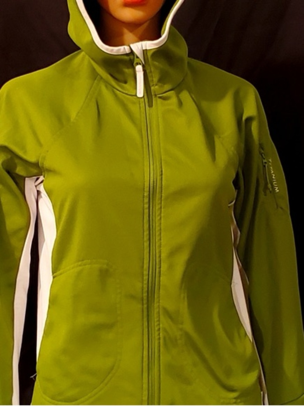 Columbia Softshell Jacket Titanium Lime-Green Outdoor women’s XL